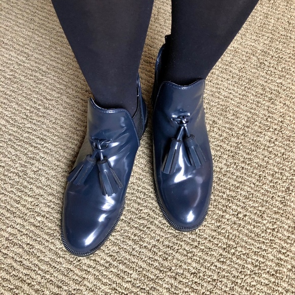 Zara Shoes - Zara Flat Booties With Tassel